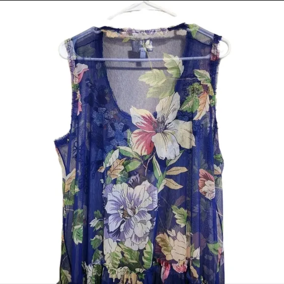 Johnny Was Mazzy Ruffle Maxi Dress