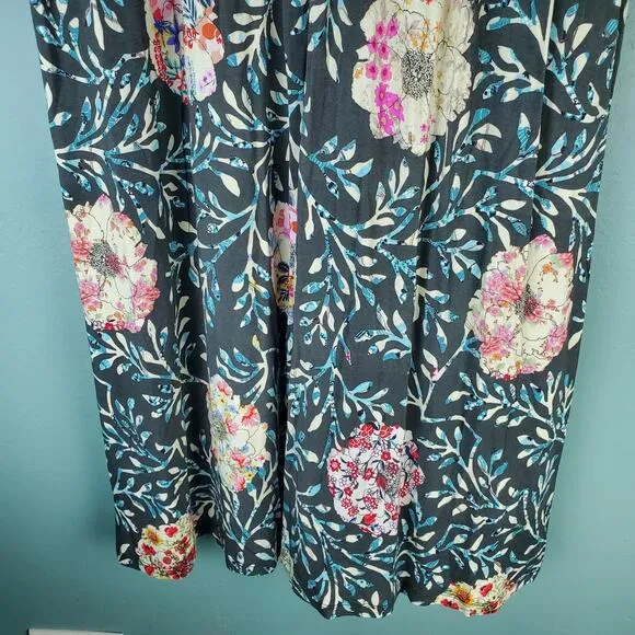 Johnny Was Womens Kashim Easy Fit Tank Floral Motif Dress Boho Size Large