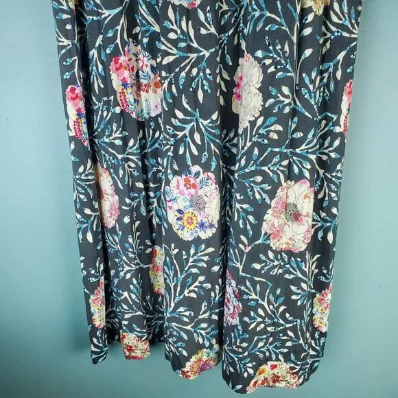 Johnny Was Womens Kashim Easy Fit Tank Floral Motif Dress Boho Size Large