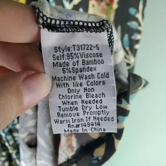 Johnny Was Womens Kashim Easy Fit Tank Floral Motif Dress Boho Size Large
