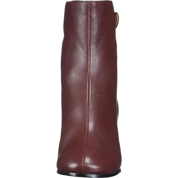 Joie Women's Ramet Bordeaux Ankle Leather Boots US 7 / 37 NEW / LIGHT SHELF WEAR