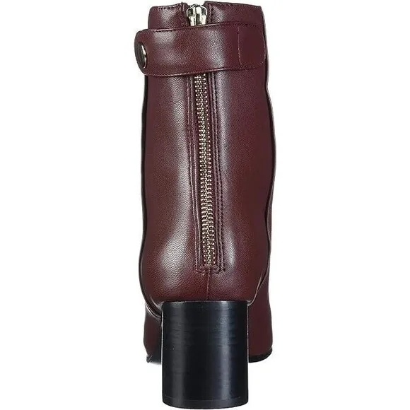 Joie Women's Ramet Bordeaux Ankle Leather Boots US 7 / 37 NEW / LIGHT SHELF WEAR
