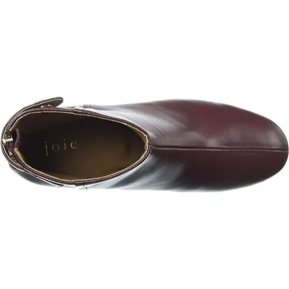 Joie Women's Ramet Bordeaux Ankle Leather Boots US 7 / 37 NEW / LIGHT SHELF WEAR