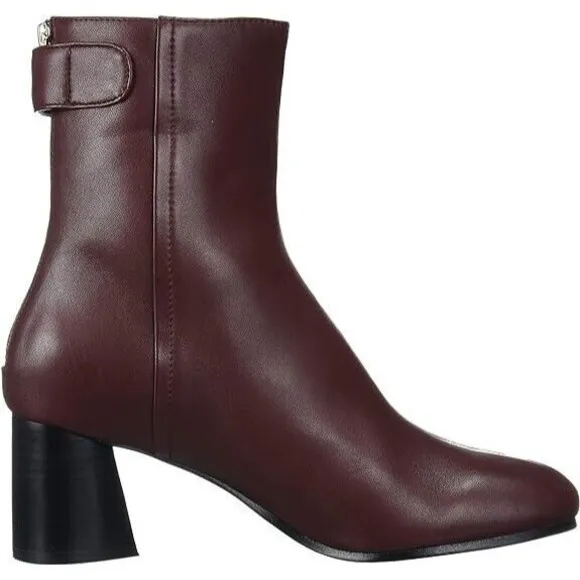 Joie Women's Ramet Bordeaux Ankle Leather Boots US 7 / 37 NEW / LIGHT SHELF WEAR