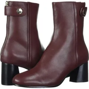 Joie Women's Ramet Bordeaux Ankle Leather Boots US 7 / 37 NEW / LIGHT SHELF WEAR