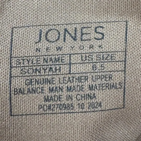 Jones New York Tan Suede Kitten Heel Pointed-Toe Ankle Boots Size 6.5 M NEW NWT