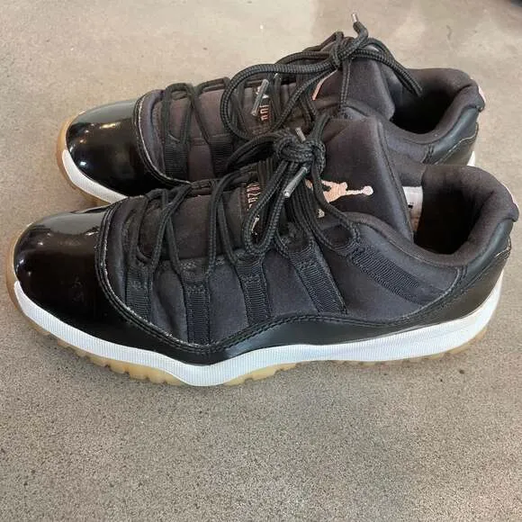 Jordan Air 11 Retro Low Top black Youth Boys Basketball Shoes Size 2
