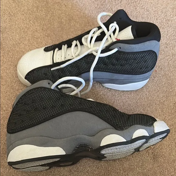 Jordan Black and White High-Top Sneakers for Basketball