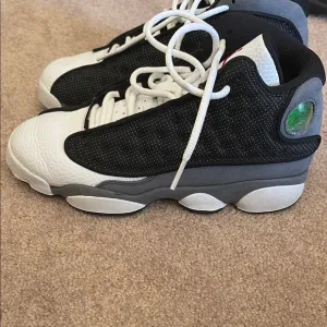 Jordan Black and White High-Top Sneakers for Basketball