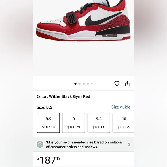 Jordan Legacy 312 Low 'Chicago Red' 2022’ Basketball Sneakers