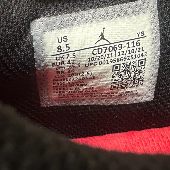 Jordan Legacy 312 Low 'Chicago Red' 2022’ Basketball Sneakers