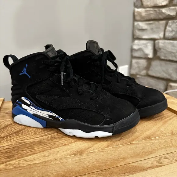 Jordan MVP Black and Royal Sneakers