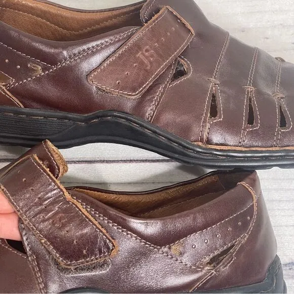 JOSEF SEIBEL Leather Fisherman Sandals Men’s 43 EU 9.5 US