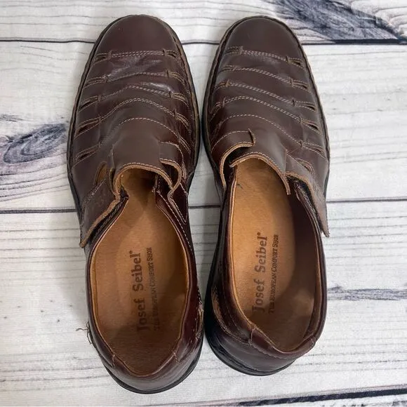 JOSEF SEIBEL Leather Fisherman Sandals Men’s 43 EU 9.5 US