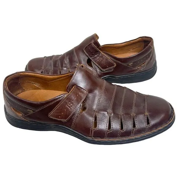 JOSEF SEIBEL Leather Fisherman Sandals Men’s 43 EU 9.5 US
