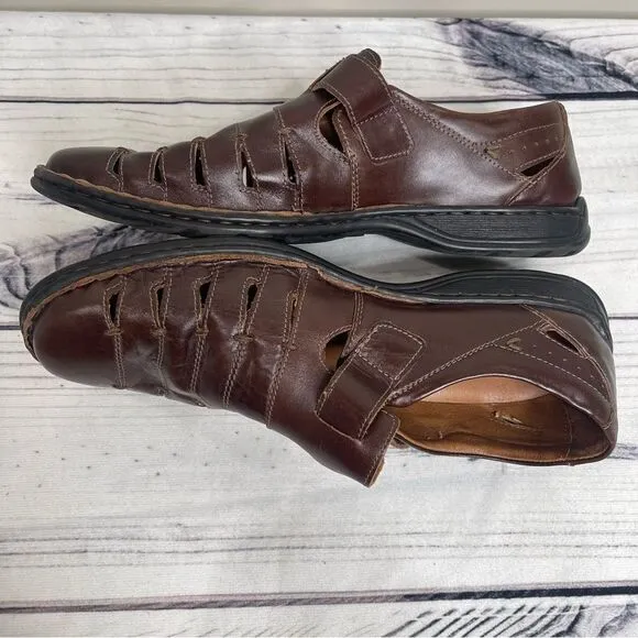 JOSEF SEIBEL Leather Fisherman Sandals Men’s 43 EU 9.5 US