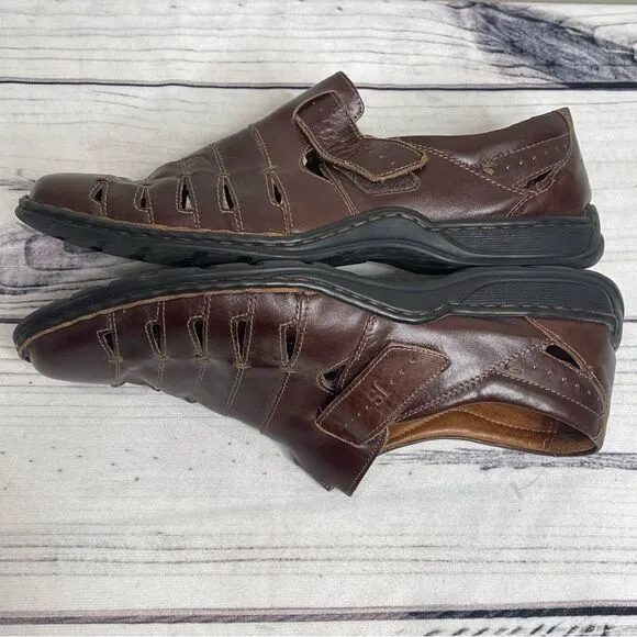 JOSEF SEIBEL Leather Fisherman Sandals Men’s 43 EU 9.5 US