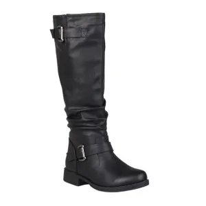 Journee Collection Women's Stormy Knee High Boots Black Size 7