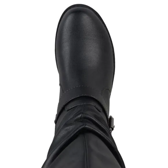 Journee Collection Women's Stormy Knee High Boots Black Size 7