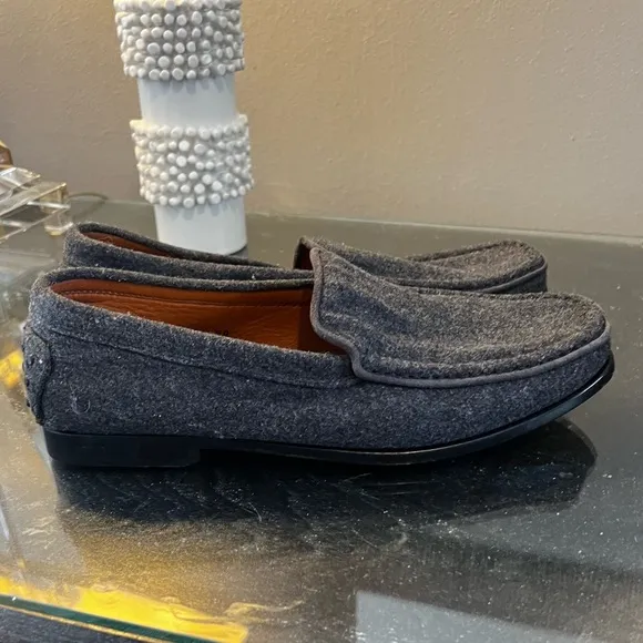 J.P. Tod’s Charcoal Gray Wool Driving Mocs