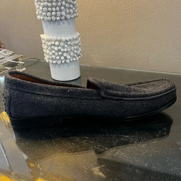 J.P. Tod’s Charcoal Gray Wool Driving Mocs