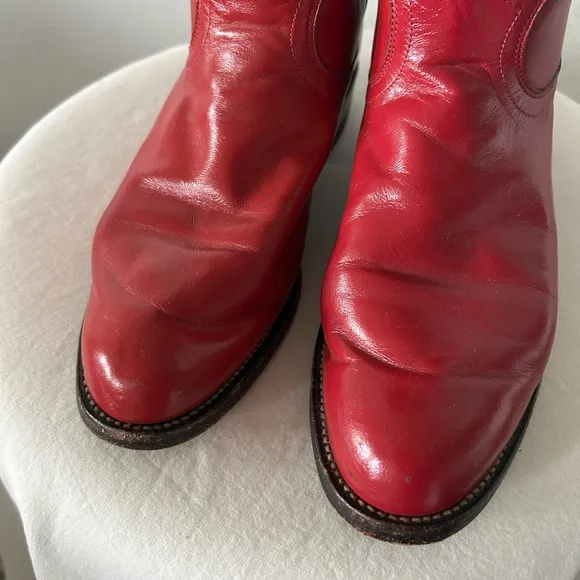 Justin Boots Women’s Red Leather Western Boots