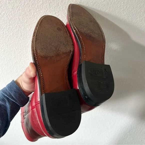 Justin Boots Women’s Red Leather Western Boots