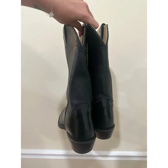 Justin Calfskin Classic Tobias 12&quot; Western Boots Sz 13EE NWT MSRP $250 - No Box