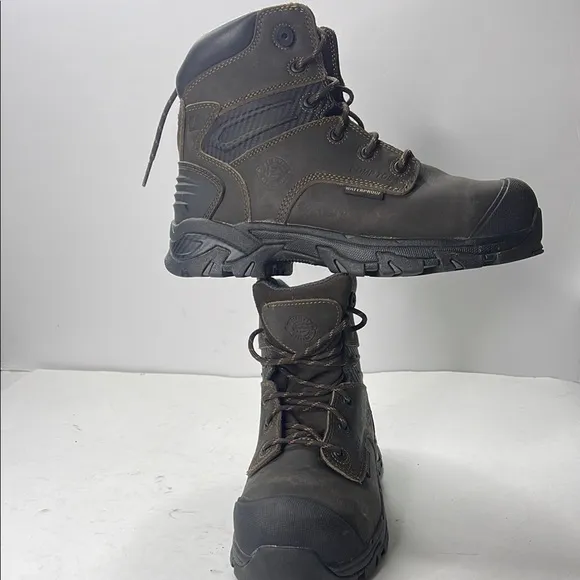 Justin Work Waterproof Comp Toe Safety WK104 Brown Men’s
