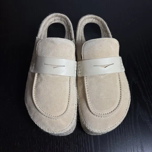 JW ANDERSON Mens Size 43/US 10 Beige Suede Slip-On Espadrille Loafers Mules