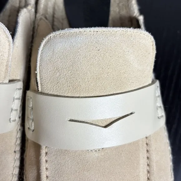 JW ANDERSON Mens Size 43/US 10 Beige Suede Slip-On Espadrille Loafers Mules
