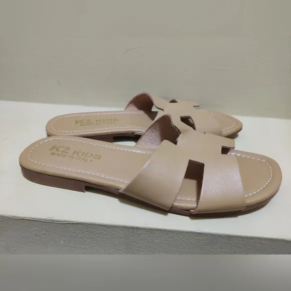 K2 Italian Genuine Leather Kids Sandals