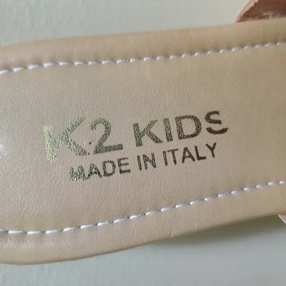 K2 Italian Genuine Leather Kids Sandals