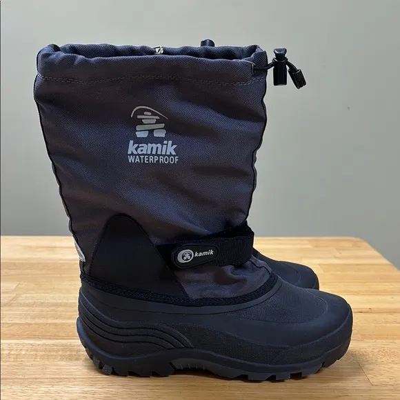 Kamik Black Waterproof Winter Boots Size 5 NWT