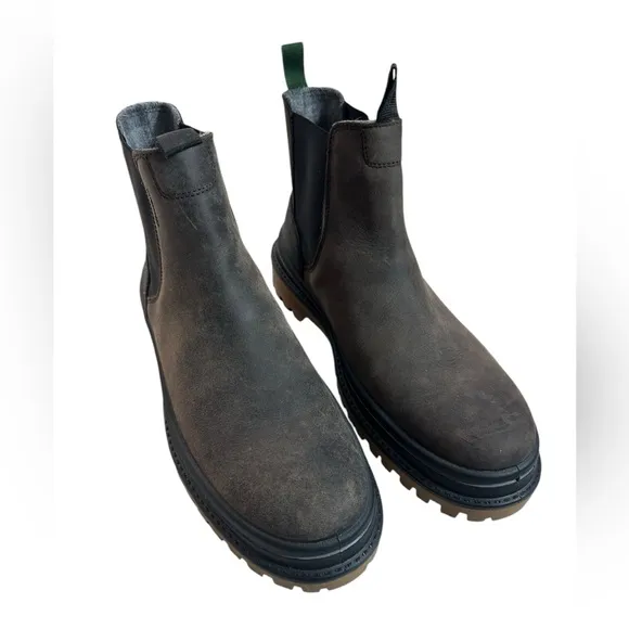 Kamik Men's Brown Leather Waterproof Chelsea Tyson Boots