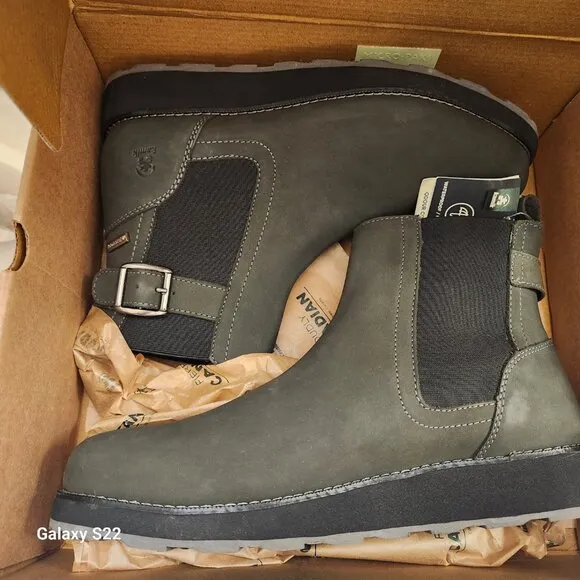 Kamik Women's Ariel C Charoal Waterproof Leather Chelsea Boots Shoes NWT.10