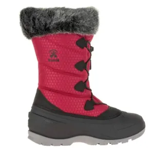 Kamuk Momentum 2 Red &amp; Gray Faux Fur Winter Boots - Size 6