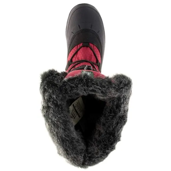 Kamuk Momentum 2 Red &amp; Gray Faux Fur Winter Boots - Size 6