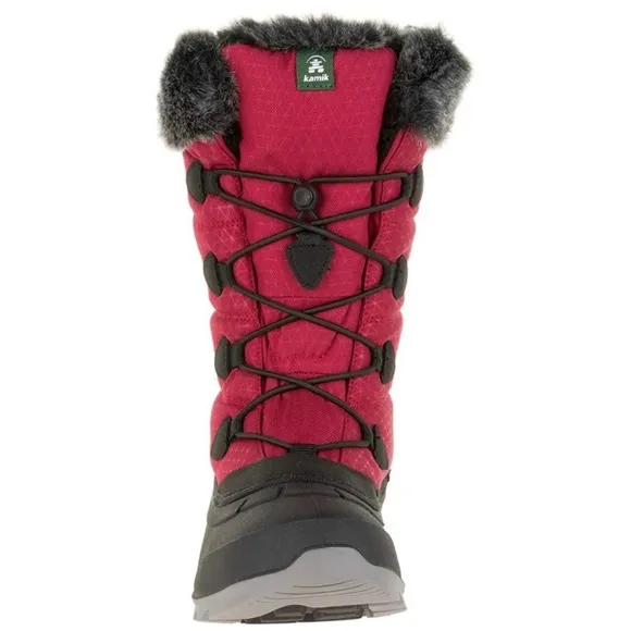 Kamuk Momentum 2 Red &amp; Gray Faux Fur Winter Boots - Size 6