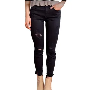 KanCan NALA MID RISE DOUBLE FRINGE HEM SKINNY - Size 5/26  ***Item: 0511