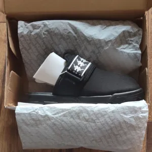 Kappa Black Slides / Sandals New w/Tags &amp; Original Box.  Unisex Adult Size: 12