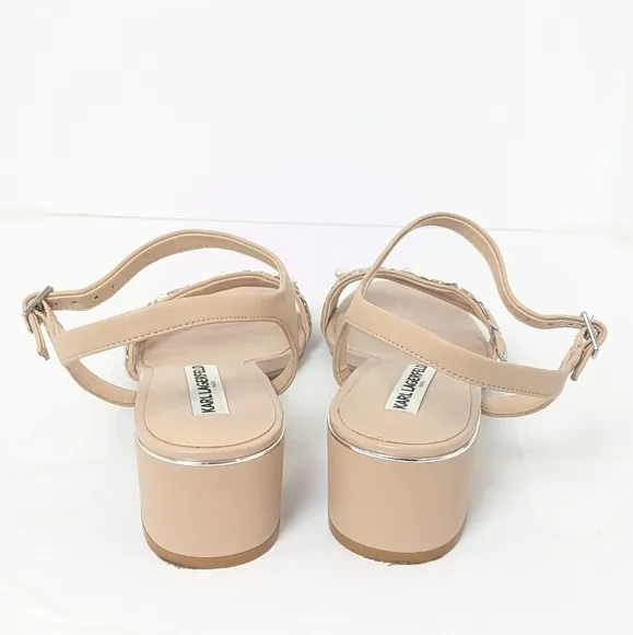 Karl Lagerfeld leather Tori sandals