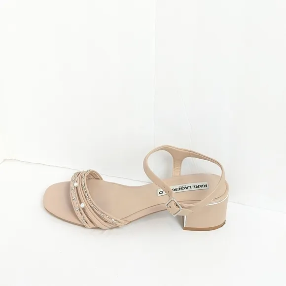 Karl Lagerfeld leather Tori sandals