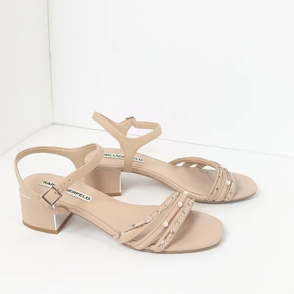Karl Lagerfeld leather Tori sandals