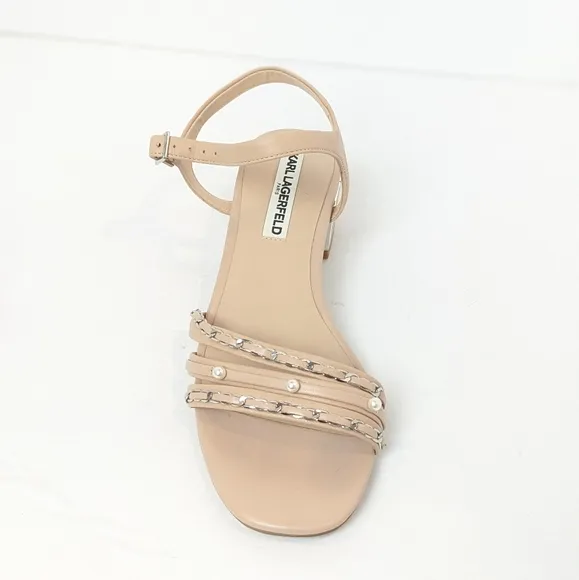 Karl Lagerfeld leather Tori sandals