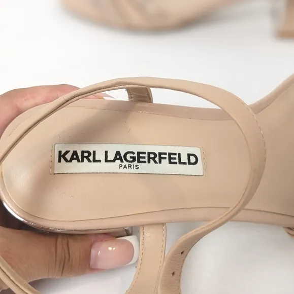 Karl Lagerfeld leather Tori sandals