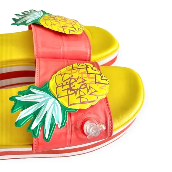 Kate Spade Limoncello womens platform slides sandals size 8 beach summer unique