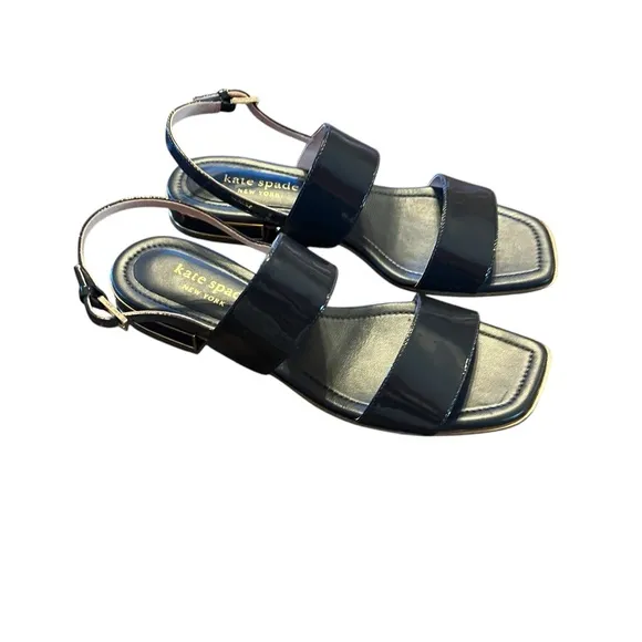 kate spade new york Merritt Patent Leather Banded Sandals NEW Size 8.5