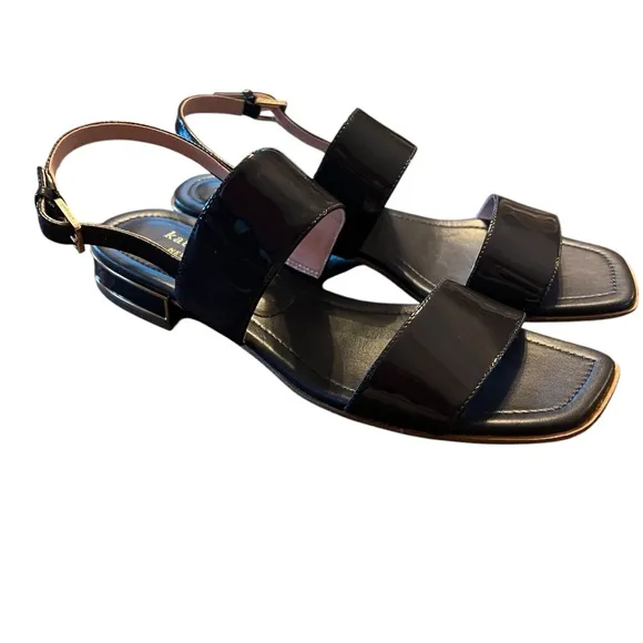 kate spade new york Merritt Patent Leather Banded Sandals NEW Size 8.5