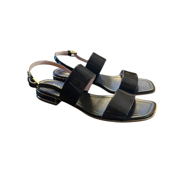 kate spade new york Merritt Patent Leather Banded Sandals NEW Size 8.5